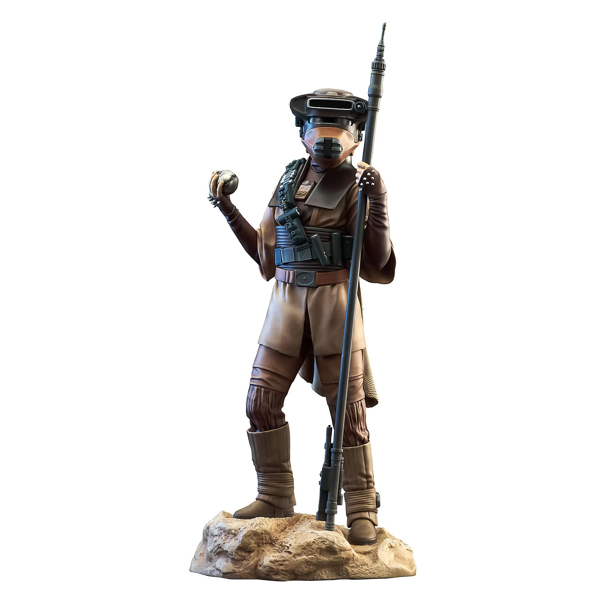 Alt View 2. Diamond Select Toys - Star Wars: Return of the Jedi Leia as Boushh Premier Collection 1:7 Scale Statue - Multi-Colored.