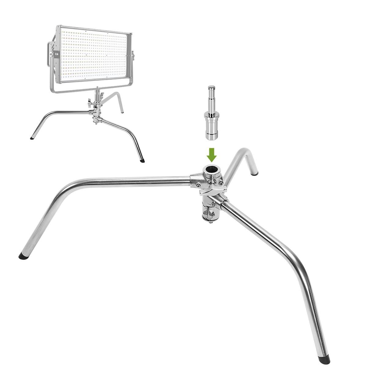 Alt View 6. GVM - GVM Great Video Maker C330 10.5' Turtle Base C-Stand and Grip Arm Kit, Chrome, 2-Pack.