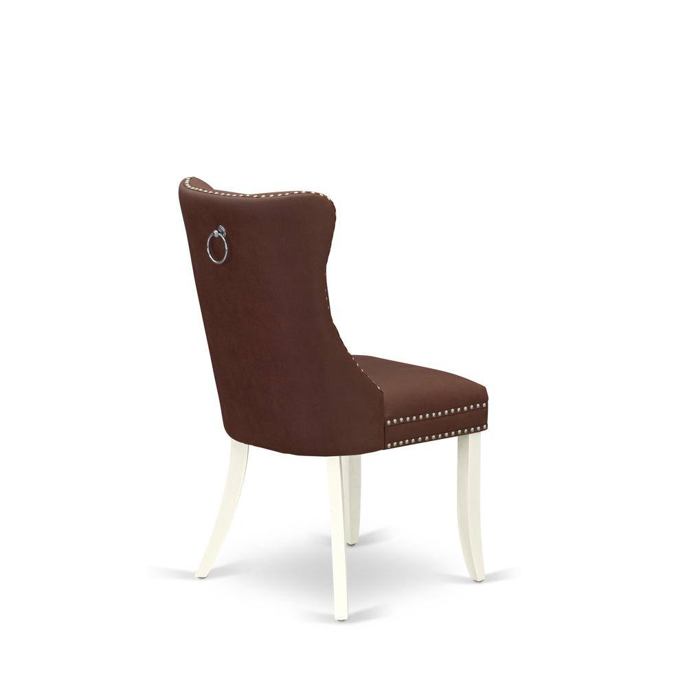 Back. East West Furniture - Parsons Dining Chairs - White.