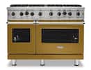 Front. Viking - 5-Series Gas Open Burner Range - Golden Hour.