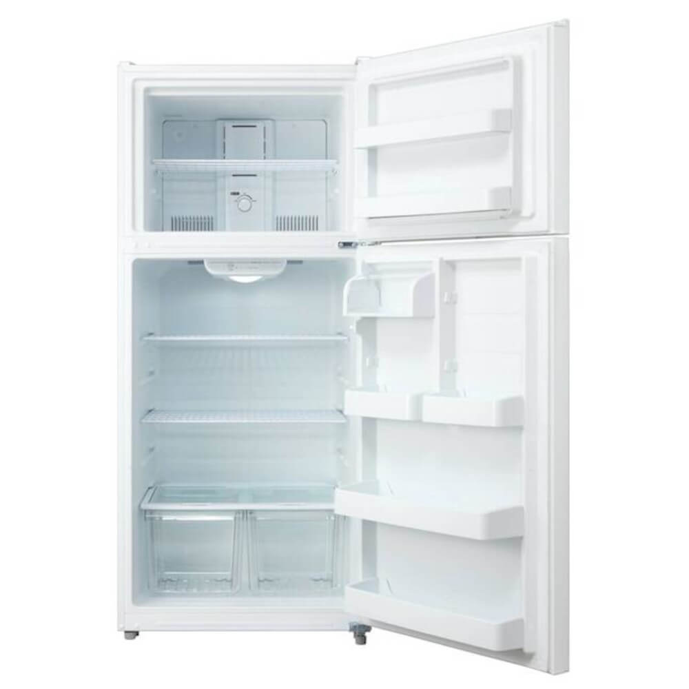 Alt View 1. Midea - Midea MRT18S3AWW 18 Cu. Ft. White Top Freezer Freestanding Refrigerator - White.
