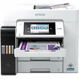 Epson - WorkForce ST-C5000 Wireless Inkjet Multifunction Printer - Color - Copier/Fax/Printer/Scanner - 4800 x 1200 dpi - Color