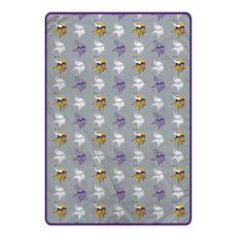 Pegasus - Minnesota Vikings 66" x 95" Oversized Logo Roll Ultra Cozy Blanket - Multicolor