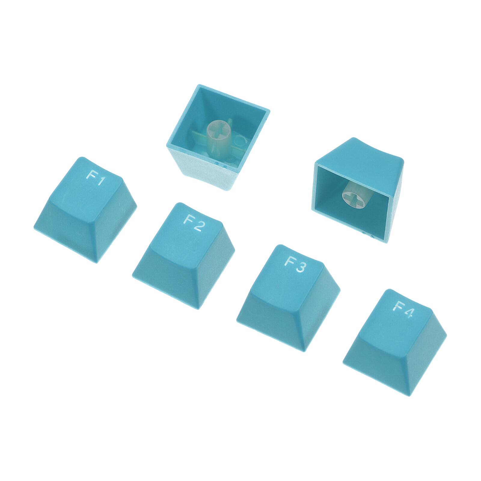 Alt View 5. Unique Bargains - 17 Key PBT Keycap Set OEM Profile Backlit Double Shot 60% for Keys Mechanical Keyboard Layout - Blue.