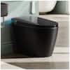 Front. Koligey - Black Smart Toilet with Bidet, Auto Open/Close Lid, Heated Seat, Warm Wash&Dryer - black.