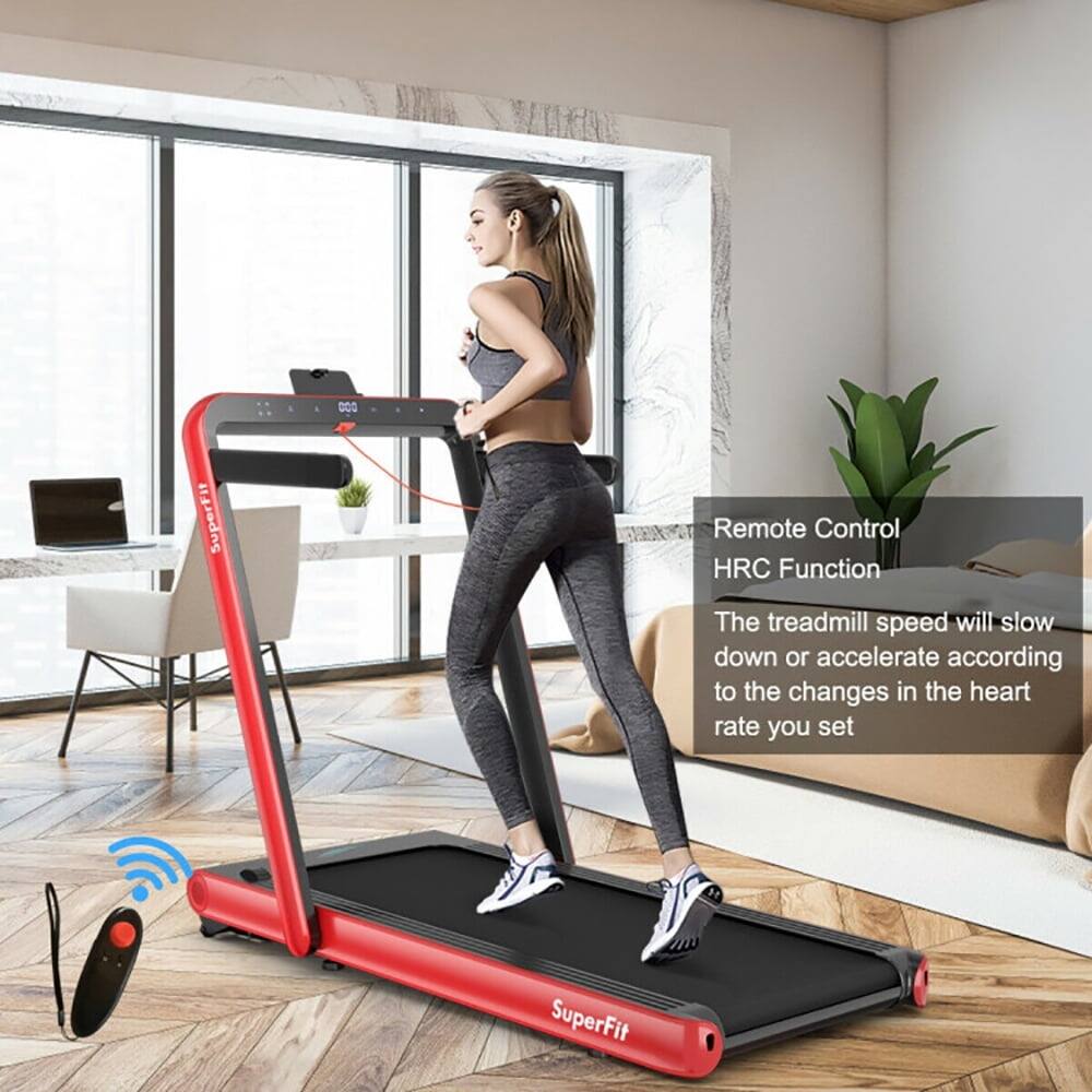 SuperFit Remote Control HRC Function  
The treadmill speed will slow down or accelerate according to the changes in the heart rate you set.