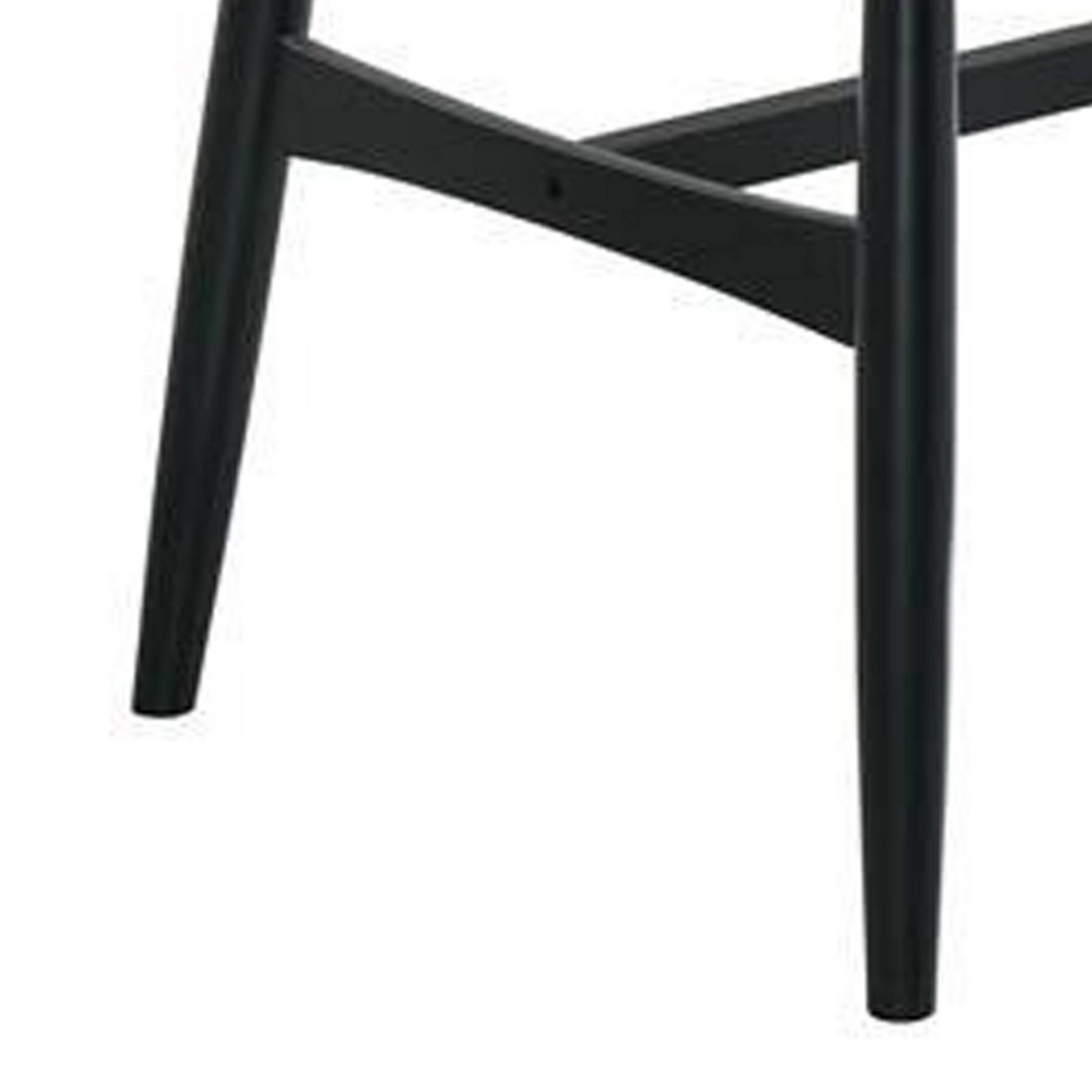 Alt View 3. Manhattan Lane - Riera 72 Inch Two Tone Dining Table, Brown Plank Top, Black Trestle Base - Oak Brown, Black.