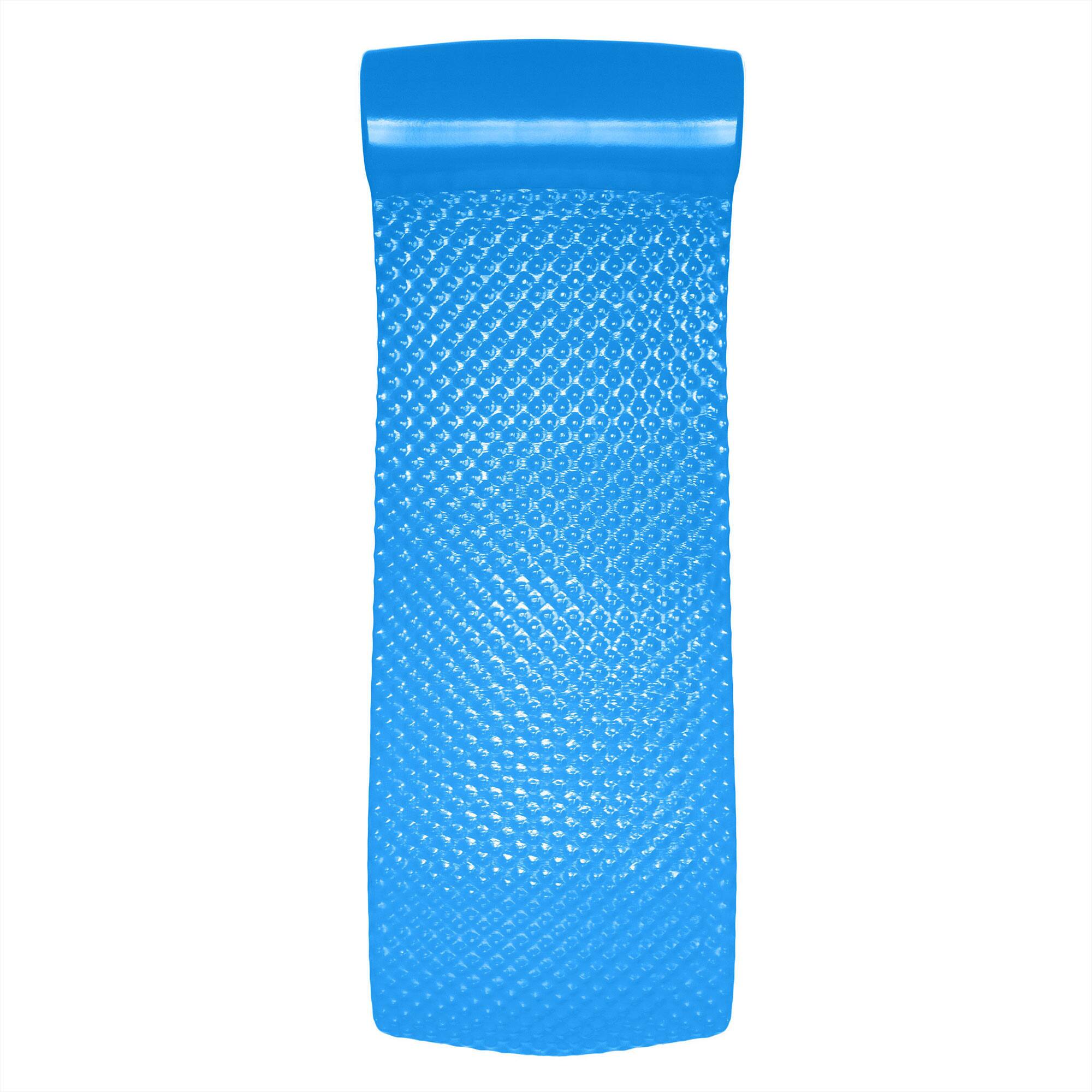 Front. TRC Recreation - TRC Recreation Super Soft 2” Thick Vinyl Swimming Pool Float Mat, Bahama Blue - Blue.