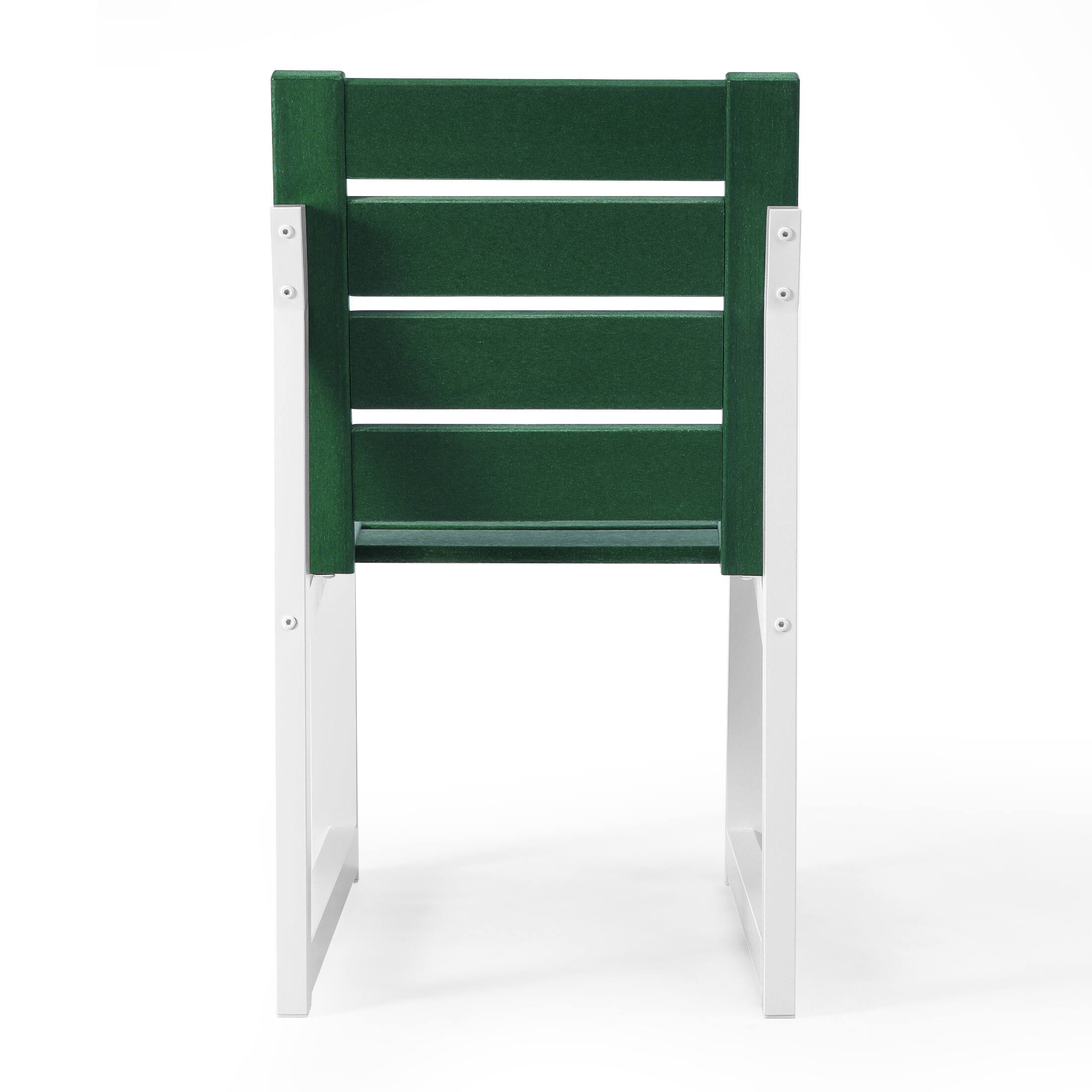 Alt View 1. WestinTrends - WestinTrends Cape May HDPE Outdoor Patio Dining Side Chair - Dark Green.