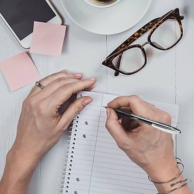 Alt View 7. BIC -  Soft Feel Retractable Ballpoint Pens, Medium Point, 12/Pack  - Red Ink.