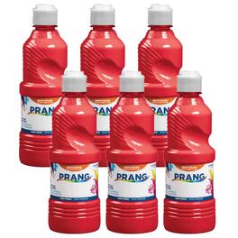 Prang - Ready-to-Use Tempera Paint Red 16 oz Pack of 6
