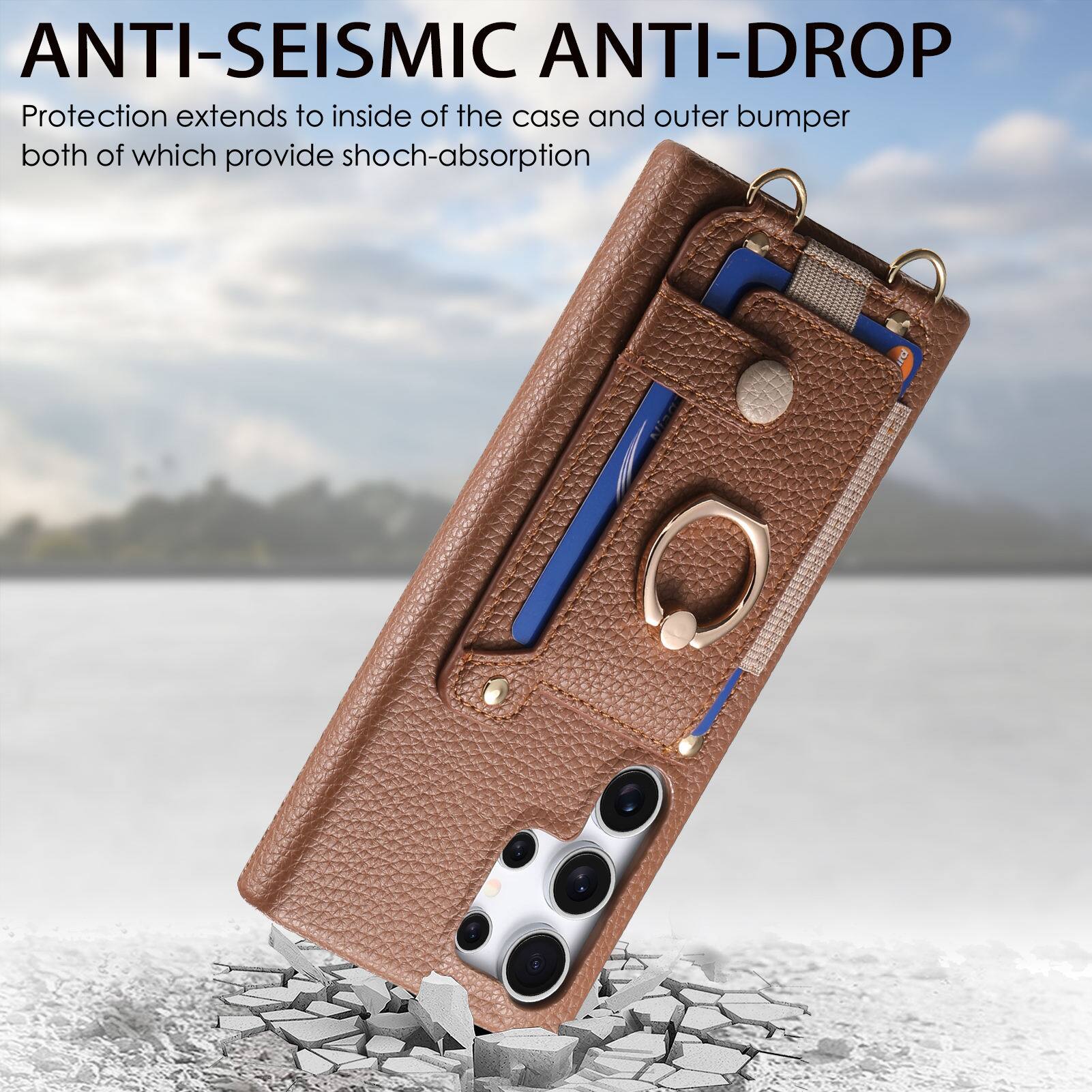 ANTI-SEISMIC ANTI-DROP  
Protection extends to inside of the case and outer bumper both of which provide shock-absorption