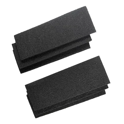 Front. HQRP - Activated Carbon Litter Box Filters 6-Pack - Replacement for Litter-Robot 3 Odor Control - Black.