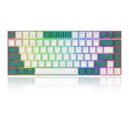 K678 Redragon Pro Singed 82% Wireless RGB Mechanical Keyboard - White