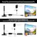 For new TVs, connect the Antenna's Coaxial Cable directly to the TV.
- Wall Charger (not included)
- Power Cable
- Antenna
- Built-in Amplifier
- Coaxial Cable
- TV
For older TVs that require a Digital Tuner, connect the Antenna's Coaxial Cable to the Tuner instead of the TV.
- Wall Charger (not included)
- Power Cable
- Antenna
- Built-in Amplifier
- Coaxial Cable
- Digital Tuner (not included)
- TV