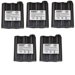 HQRP - 5-Pack 6 V 700 mAh NiMH Battery Packs for Midland GXT-950, GXT-1000, GXT-1050 Two-Way Radios