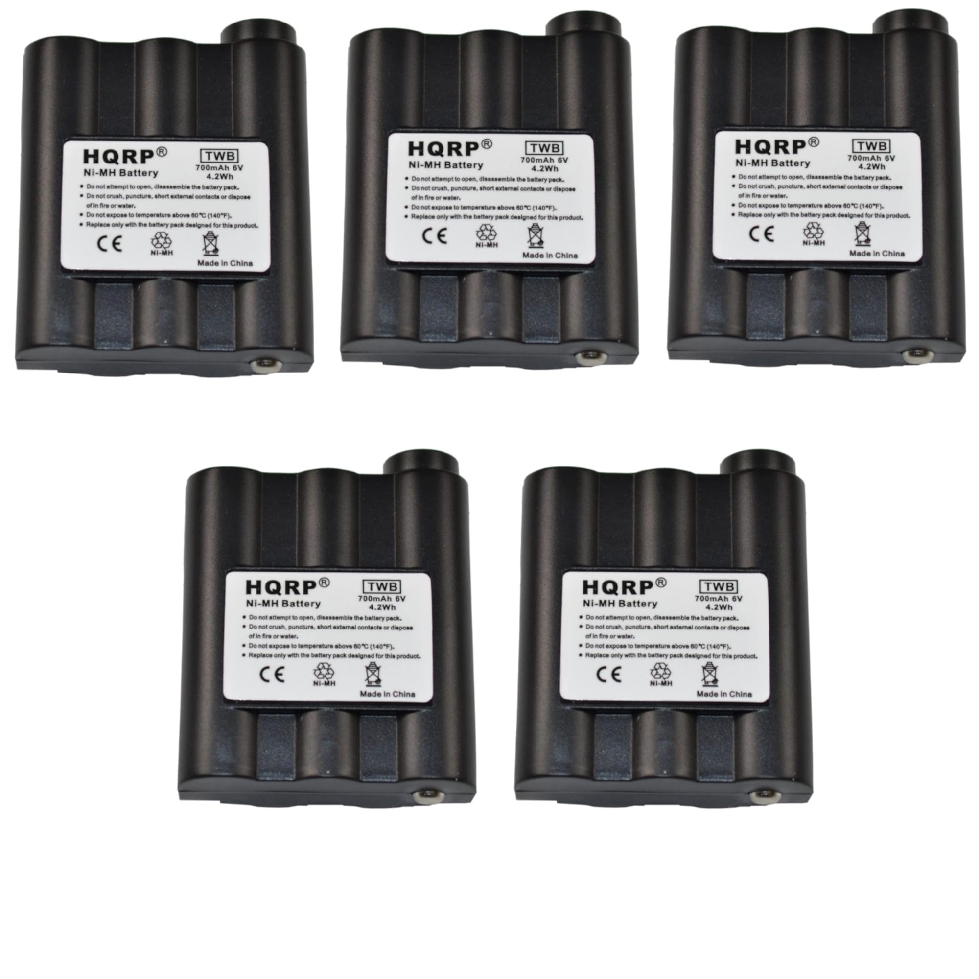 HQRP TWB 700mAh IV Ni-MH Battery 4.2Wh Do: open, disassemble 24 battery pack, Do short x disposes or Op envode 80C (140F). only with the battery pack designer this product,

HQRP TWB 700mAh SV HM-IN Battery 4.2Wh Do not 10 open. aldmeasselb be pack, crush, a dispose or Do AOX 10 everde (140F). Replace only with 24 battery pack designed product.

HQRP TWB 700mAh V NI-MH Battery 4.2Wh to: attempt b, addressan To battery pack, De cresh, pundure. short.extemal contacts . depose in or Do ut to avode Replace only we the battery pack designed for product.

Made in China

HQRP TWB 700mAh W NI-MH Battery 4.2Wh by not 10 open, the twittery pack, Do MX crush out contacts or diapose d'in by or water, Do not supose g mode (140F), Raplace only with DV battery pack designed by this product
