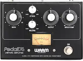 Warm Audio - Analog FET Compressor/Limiter Pedal with Input, Output, Ratio, Attack & Release Controls, Vintage-Inspired Pedal Packed