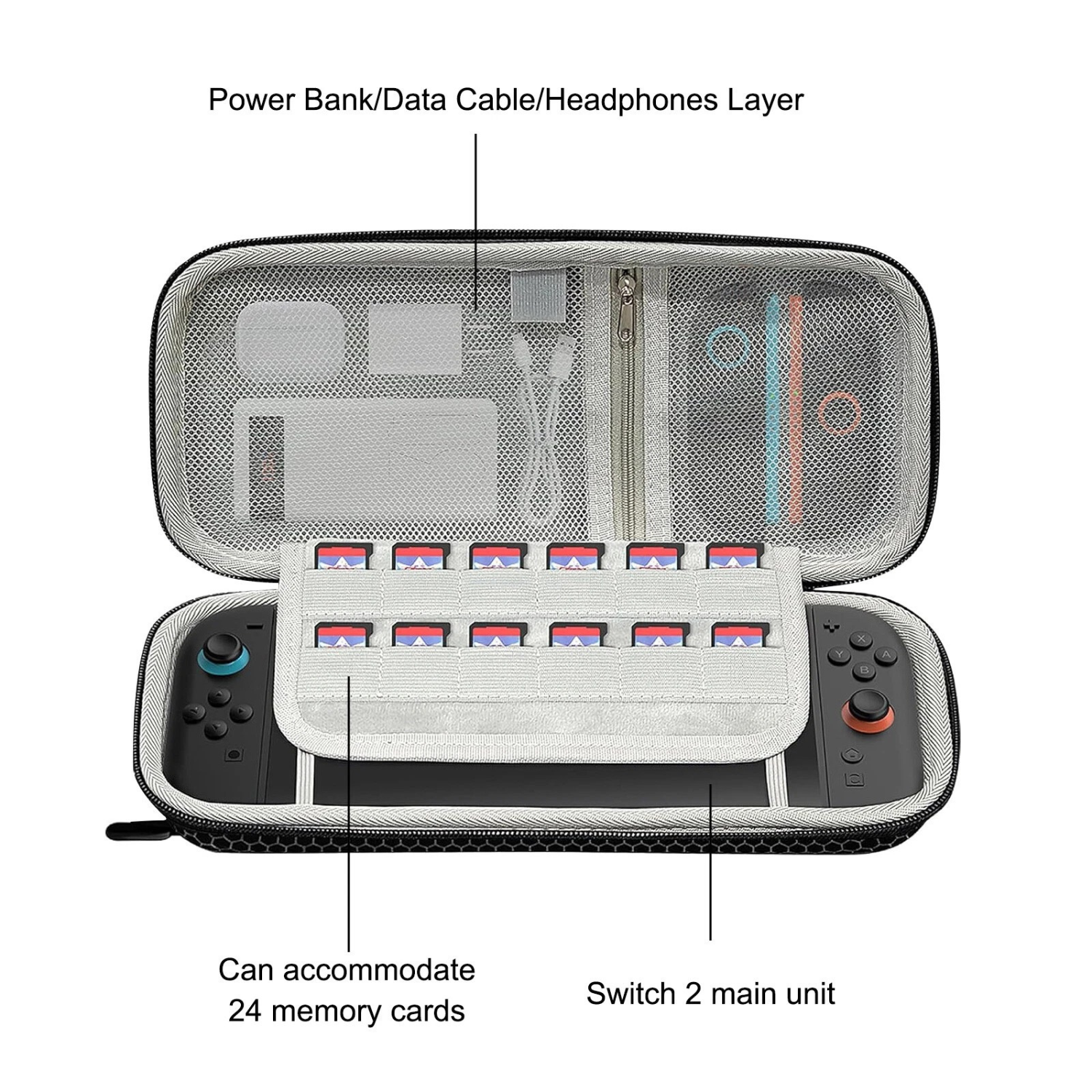 Stock Preferred Carrying Case for Nintendo Switch 2 White CC
