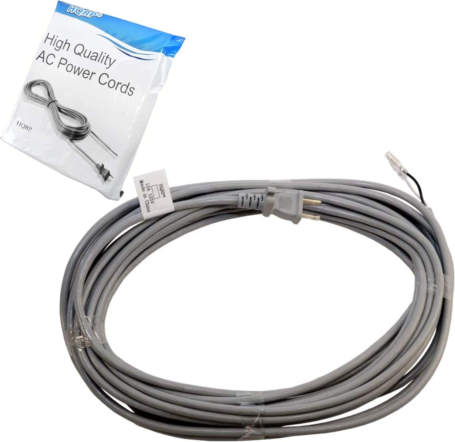 HQRP - AC Power Cord for Dyson DC33 DC41 DC65 Upright Vacuum Cleaner DC-65 Mains Cable 920912-01 920165-03 DC-33 DC-41 - Gray