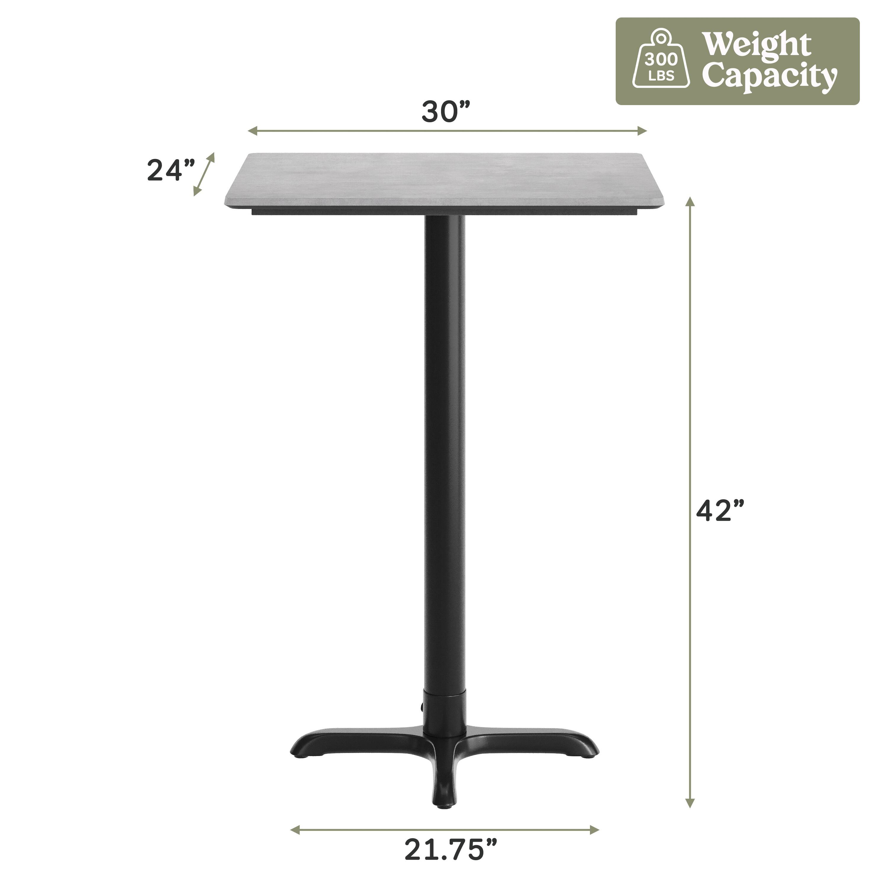 30"  
300 Weight LBS Capacity  
24"  
42"  
21.75"