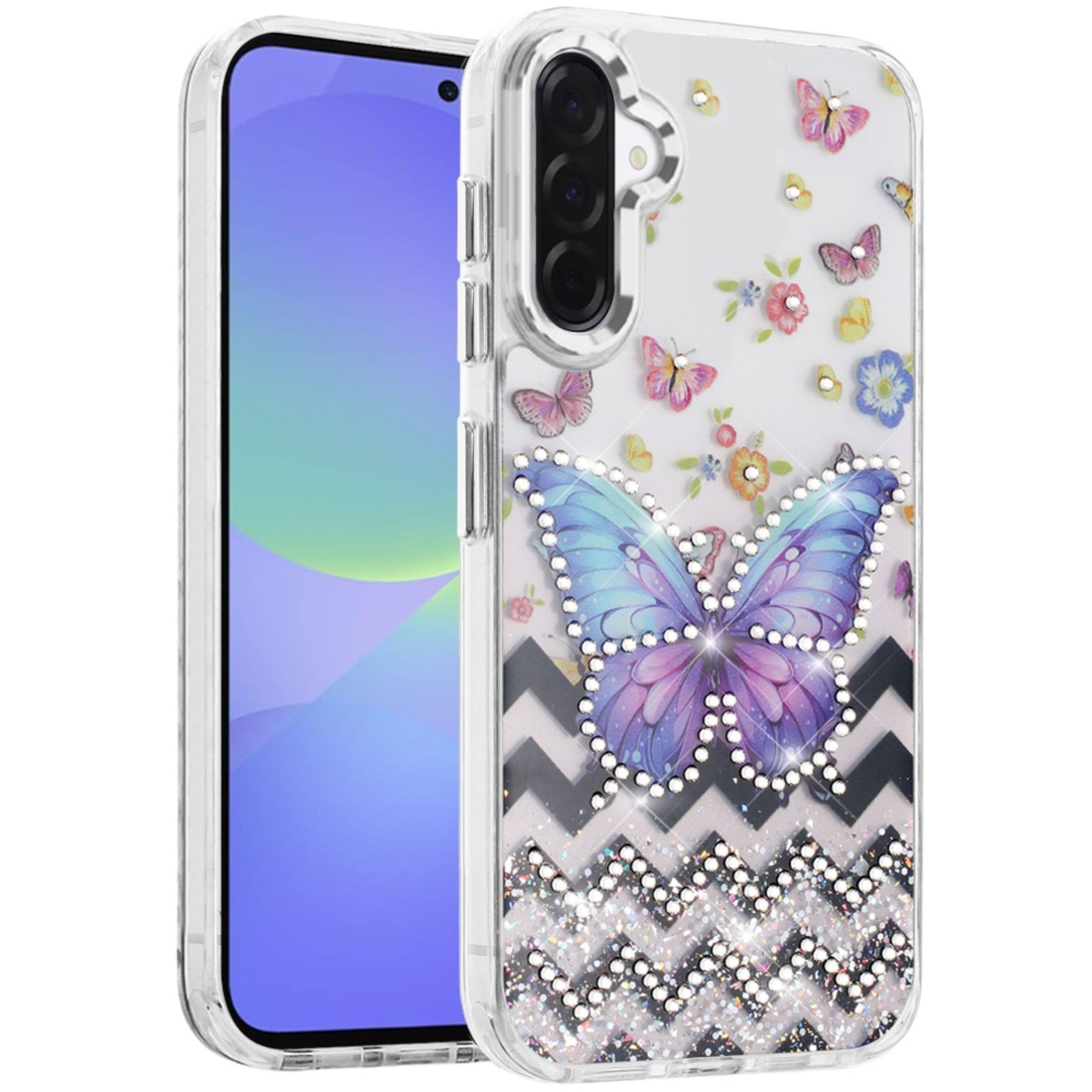 Kitcheniva Colorful Epoxy Jewel Design Case With Tempered Glass For ...