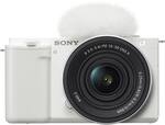 Sony - Alpha ZVE10: APS-C Content Creators’ Camera - White