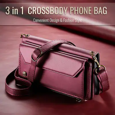 Dteck Crossbody Wallet Case for Samsung Galaxy Z Fold7 with Card Slots and Zipper Pocket, RFID Blocking PU Leather Cover Winered 3758zfold7 - Best Buy Dteck Crossbody Wallet Case for Samsung Galaxy Z Fold7 with Card Slots and Zipper Pocket, RFID Blocking PU Leather Cover Winered 3758zfold7 - Best Buy