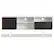 Alt View 19. Costway - Modern TV Stand/Console Cabinet 3 Shelves Storage Drawer Splayed Leg Black/White - White/Black.