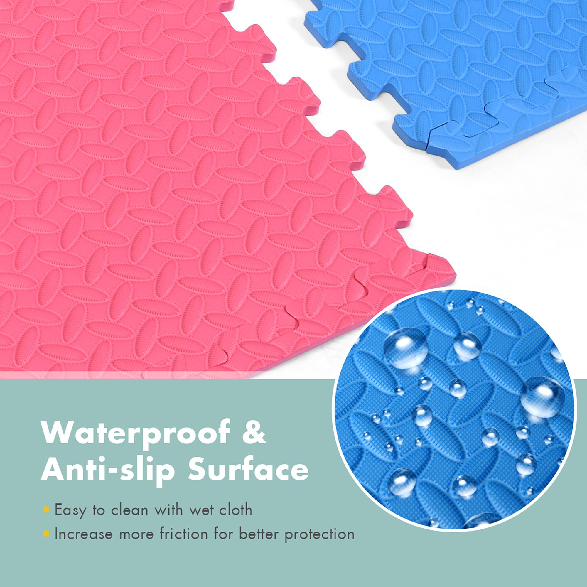 Waterproof & Anti-slip Surface  
- Easy to clean with wet cloth  
- Increase more friction for better protection