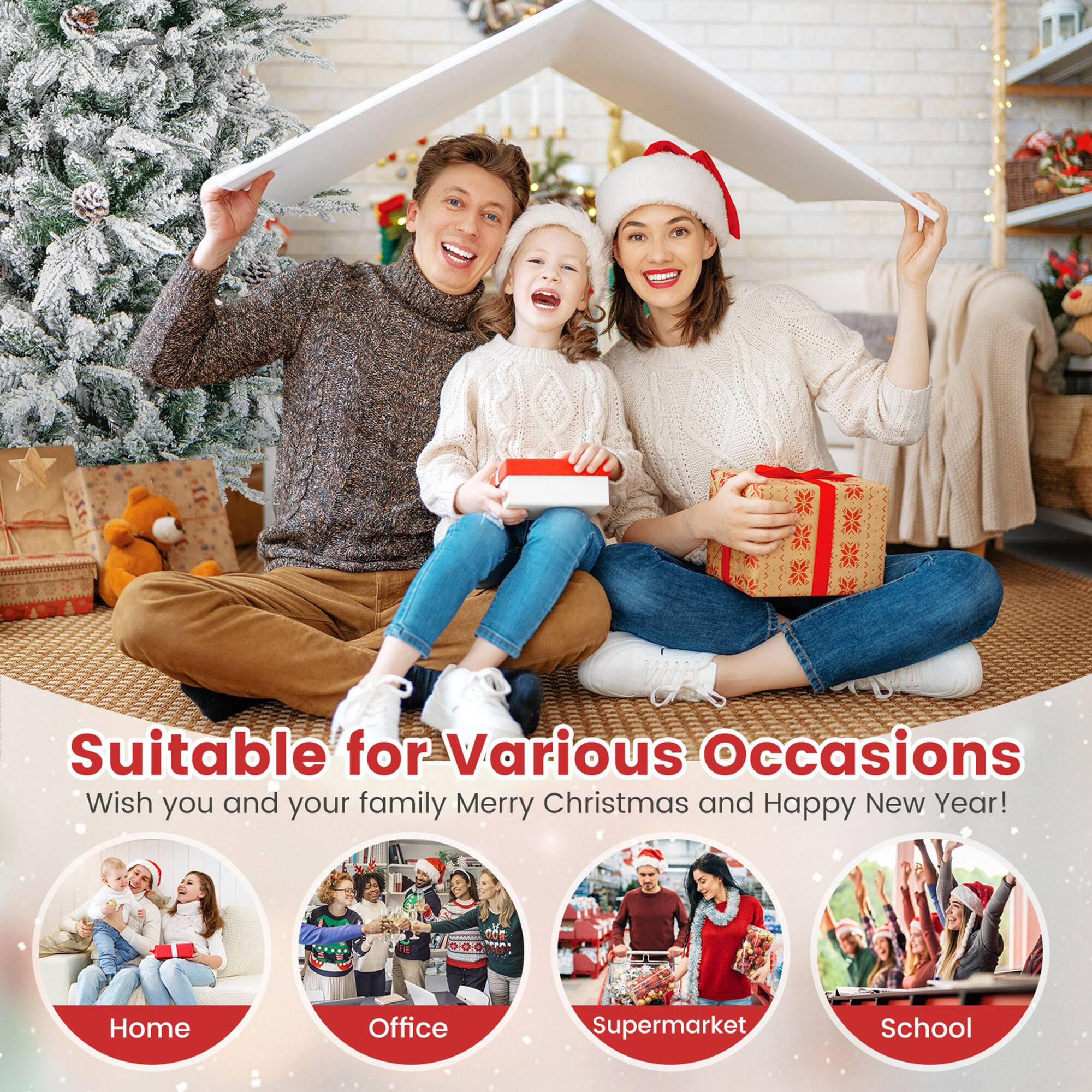 Suitable for Various Occasions  
Wish you and your family Merry Christmas and Happy New Year!  

Home  
Office  
Supermarket  
School