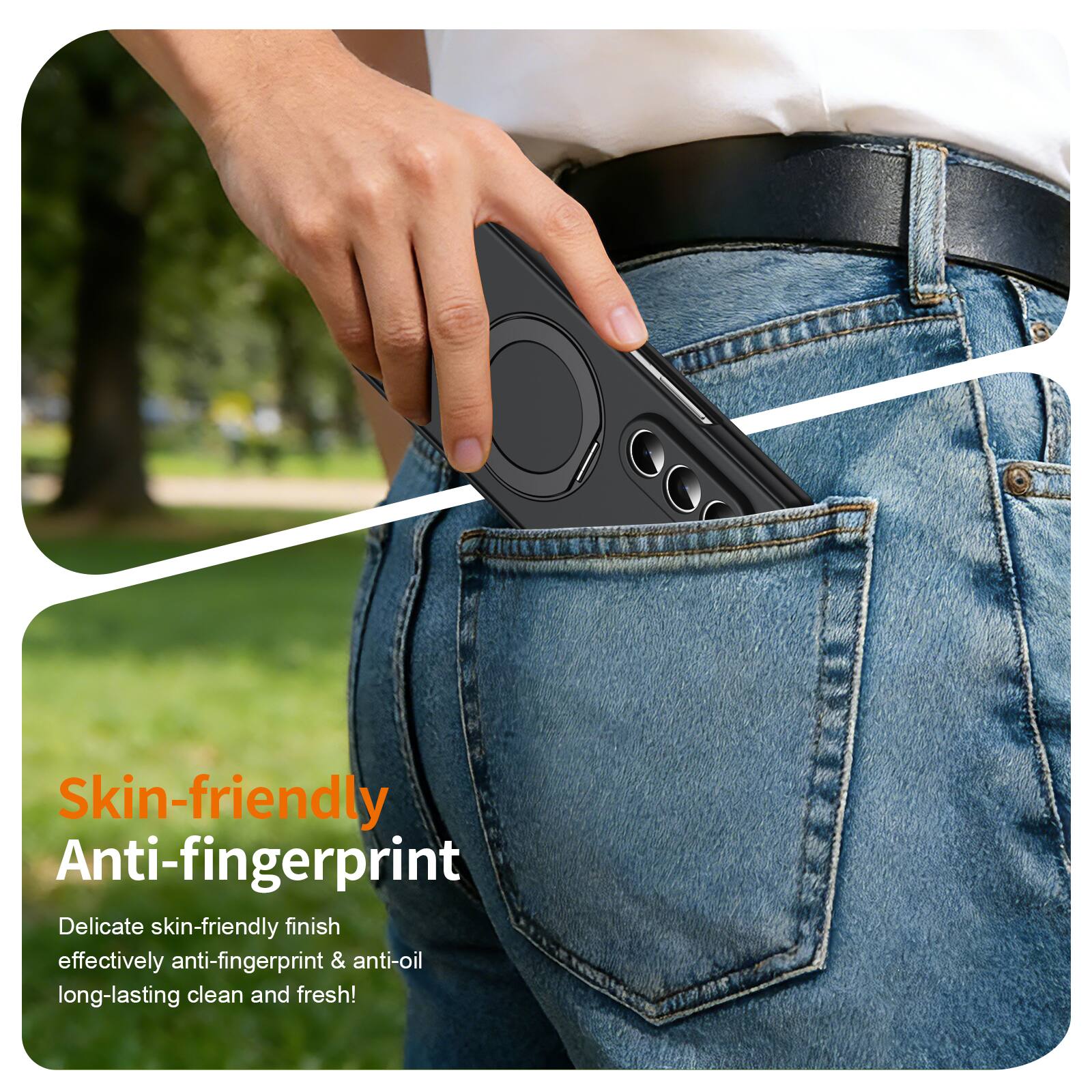 Skin-friendly Anti-fingerprint  
Delicate skin-friendly finish effectively anti-fingerprint & anti-oil long-lasting clean and fresh!