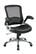 Front. WorkSmart - EM Series Bonded Leather Office Chair - Black/Silver.