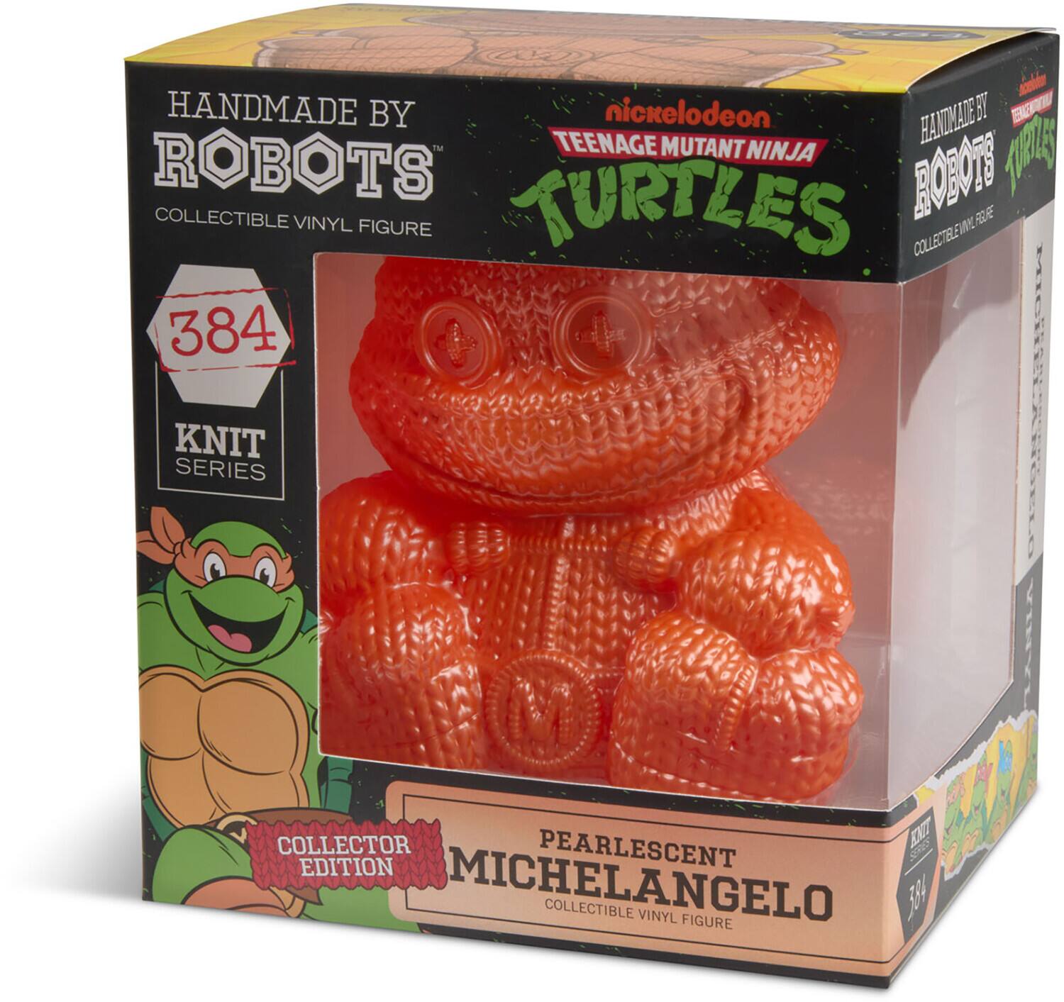 nicmaladean HANDMADE BY nickelodeon HANDMADE BY TEENAGE MUTANT NINJA TURTLES ROBOTS COLLECTIBLE VINYL FIGURE 384

KNIT SERIES

PEARLESCENT MICHELANGELO COLLECTIBLE VINYL FIGURE