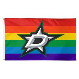WinCraft - Dallas Stars 3' x 5' Single-Sided Deluxe Team Pride Flag - Multicolor