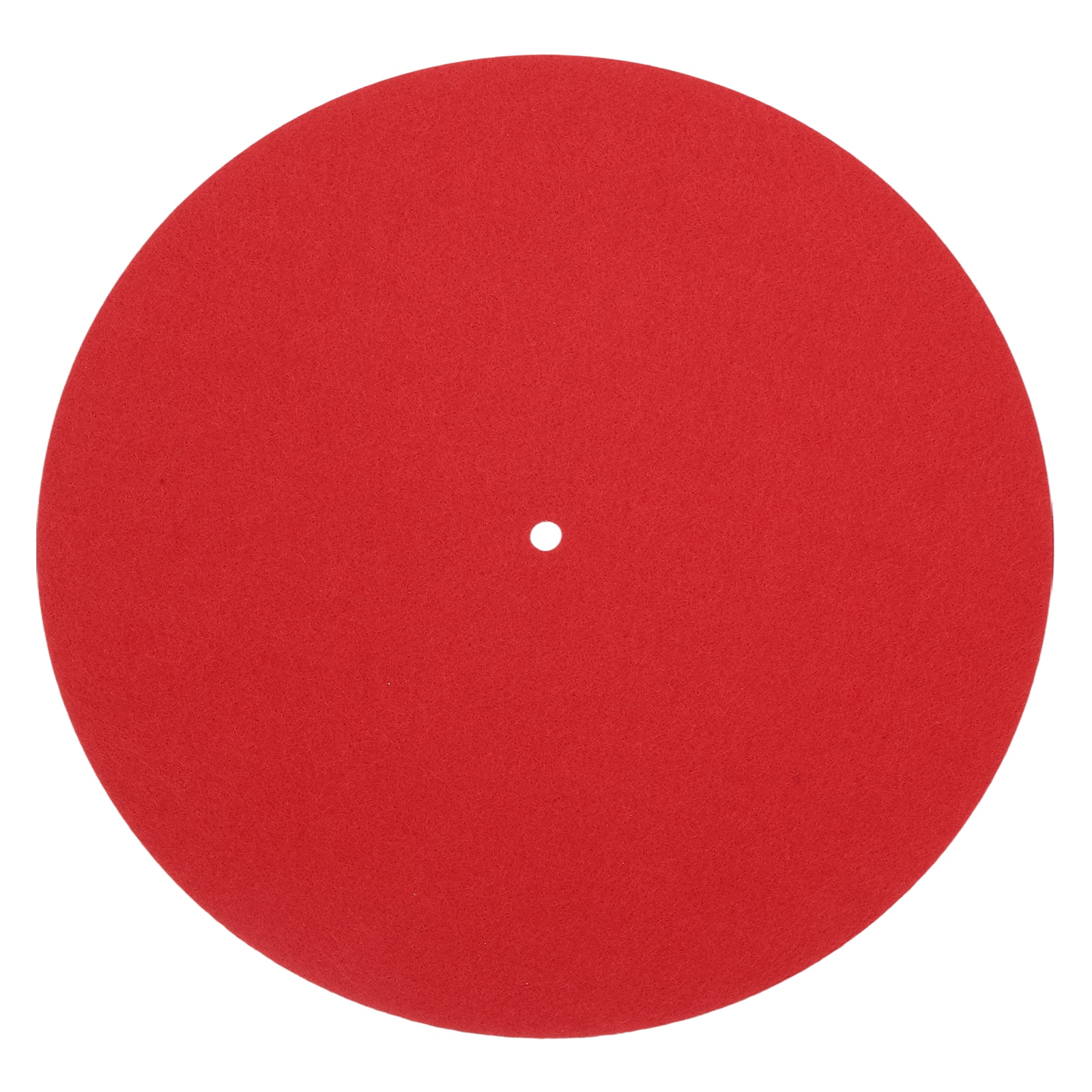 Unique Bargains - Record Player Mat, 12 Inch Turntable Mat 3mm Felt Pad for Vinyl Record Player - Red