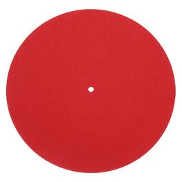 Unique Bargains - Record Player Mat, 10 Inch Turntable Mat 3mm Felt Pad for Vinyl Record Player - Red