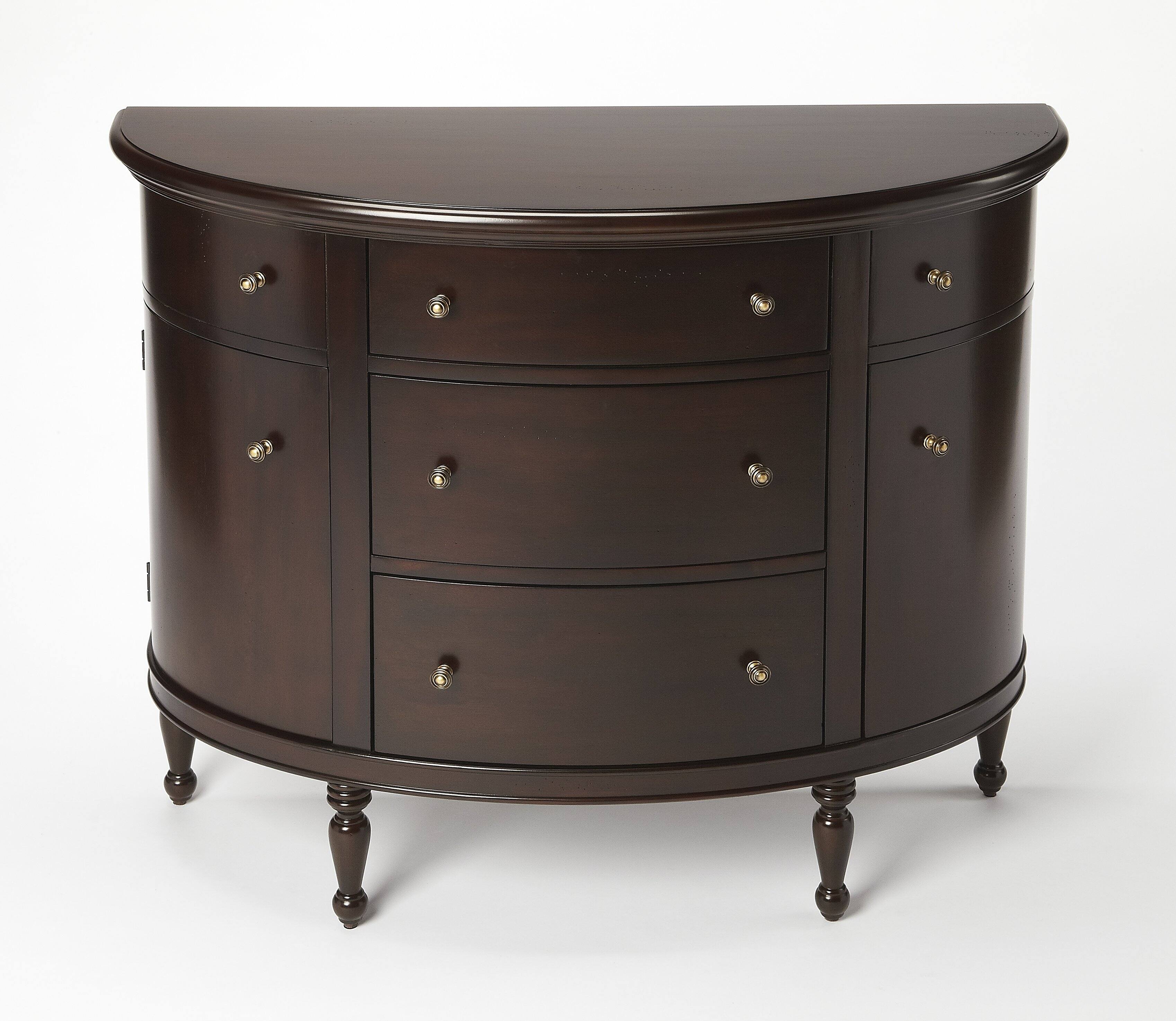 Butler Specialty Bedford 41 in. W Demilune Traditional Console Table ...