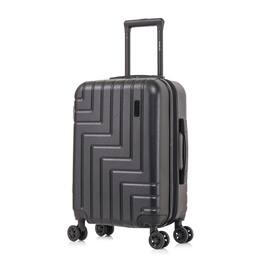 DUKAP - Zahav Lightweight Hardside Spinner Luggage 20" Carry-On - Black