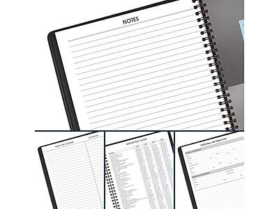 Alt View 6. AT-A-GLANCE - 2025 7" x 8.75" Calendar Year Weekly Appointment Book, Faux Leather Cover - Black.