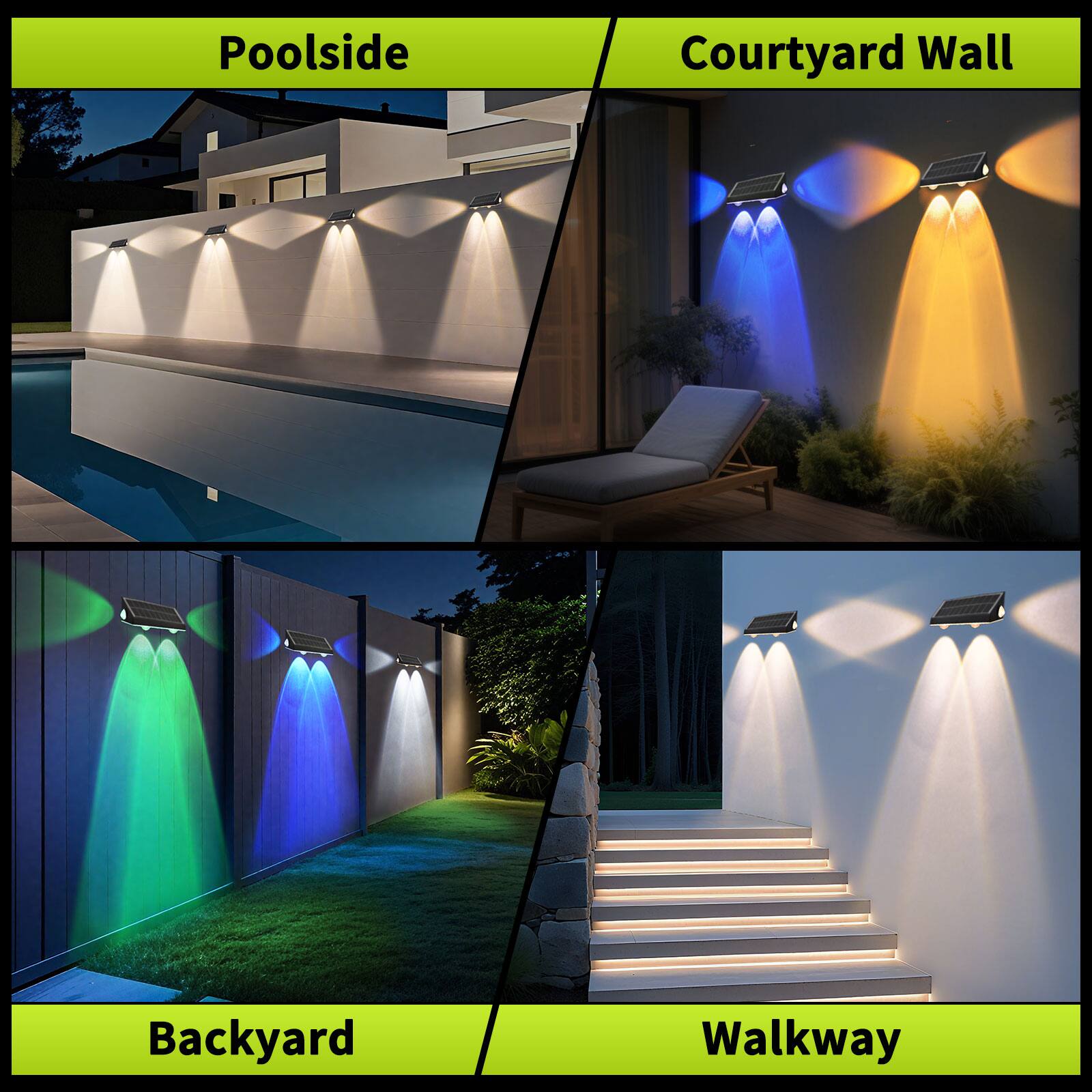 - Poolsid
- Courtyard Wall
- Backyard
- Walkway