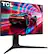 Alt View 18. TCL - 27" R94 Series 4K UHD HDR QD-Mini LED Gaming Monitor - Black and White.