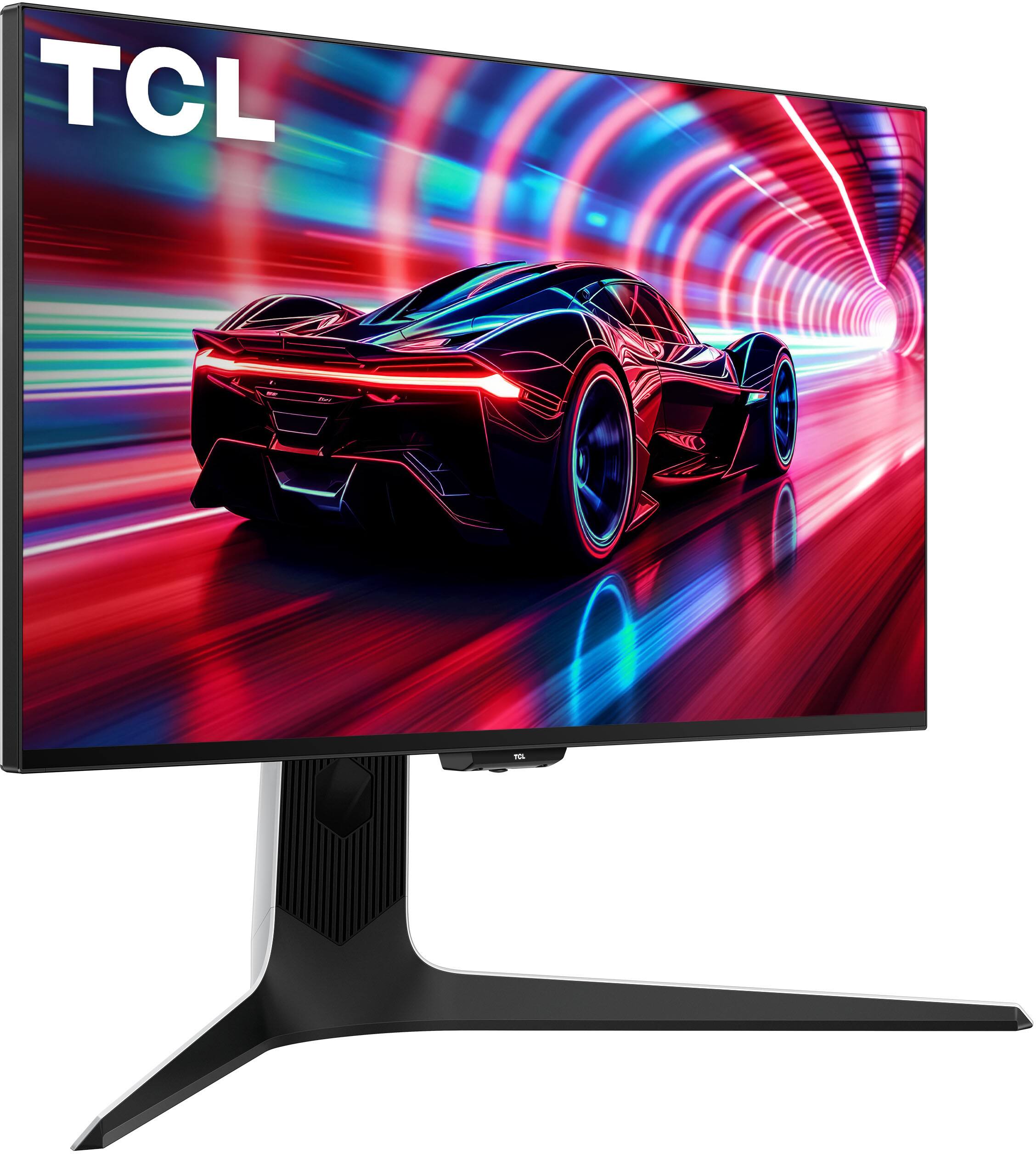 Alt View 18. TCL - 27" R94 Series 4K UHD HDR QD-Mini LED Gaming Monitor - Black and White.