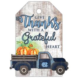 Fan Creations - North Carolina Tar Heels 11'' x 19'' Gift Tag Truck Sign - White
