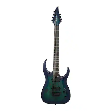 Front. Jackson - Jackson Pro Misha Mansoor Juggernaut HT7P Chlorine Burst Guitar.