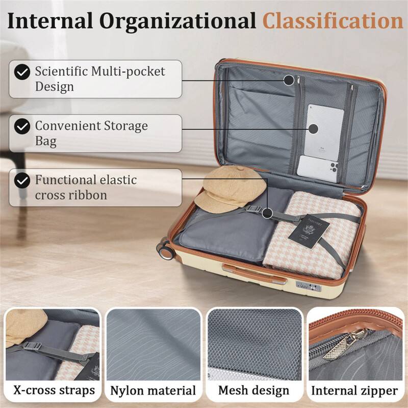 Internal Organizational Classification

- Scientific Multi-pocket Design
- Convenient Storage Bag
- Functional elastic cross ribbon
- X-cross straps
- Nylon material
- Mesh design
- Internal zipper