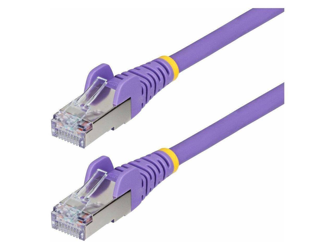 Alt View 3. StarTech.com - StarTech 1ft Purple CAT6a Ethernet Cable Model NLPL-1F-CAT6A-PATCH.