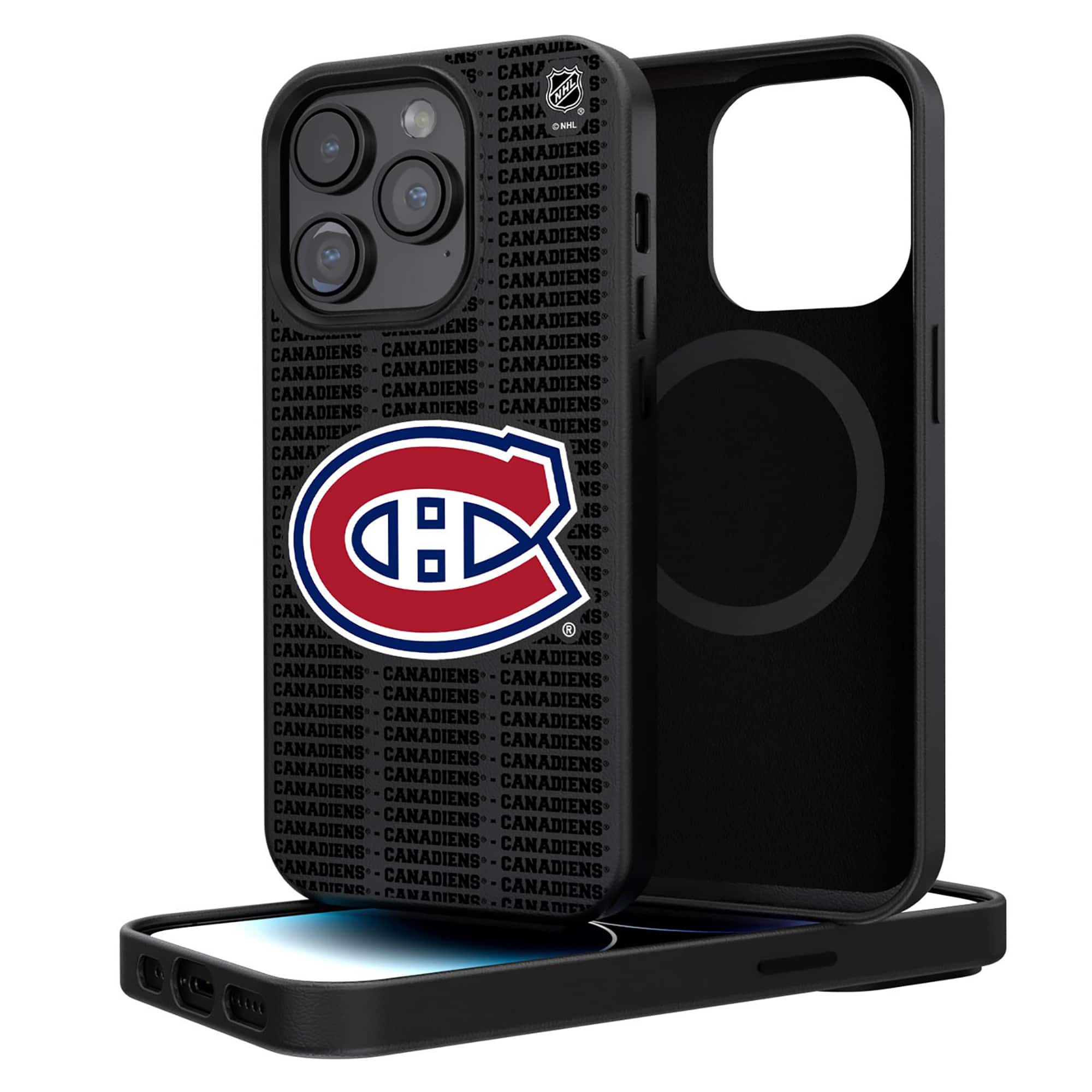Keyscaper - NHL - Montreal Canadiens Primary Logo iPhone Magnetic Bump Case - 16 Pro - Black price history on PriceWatchPro