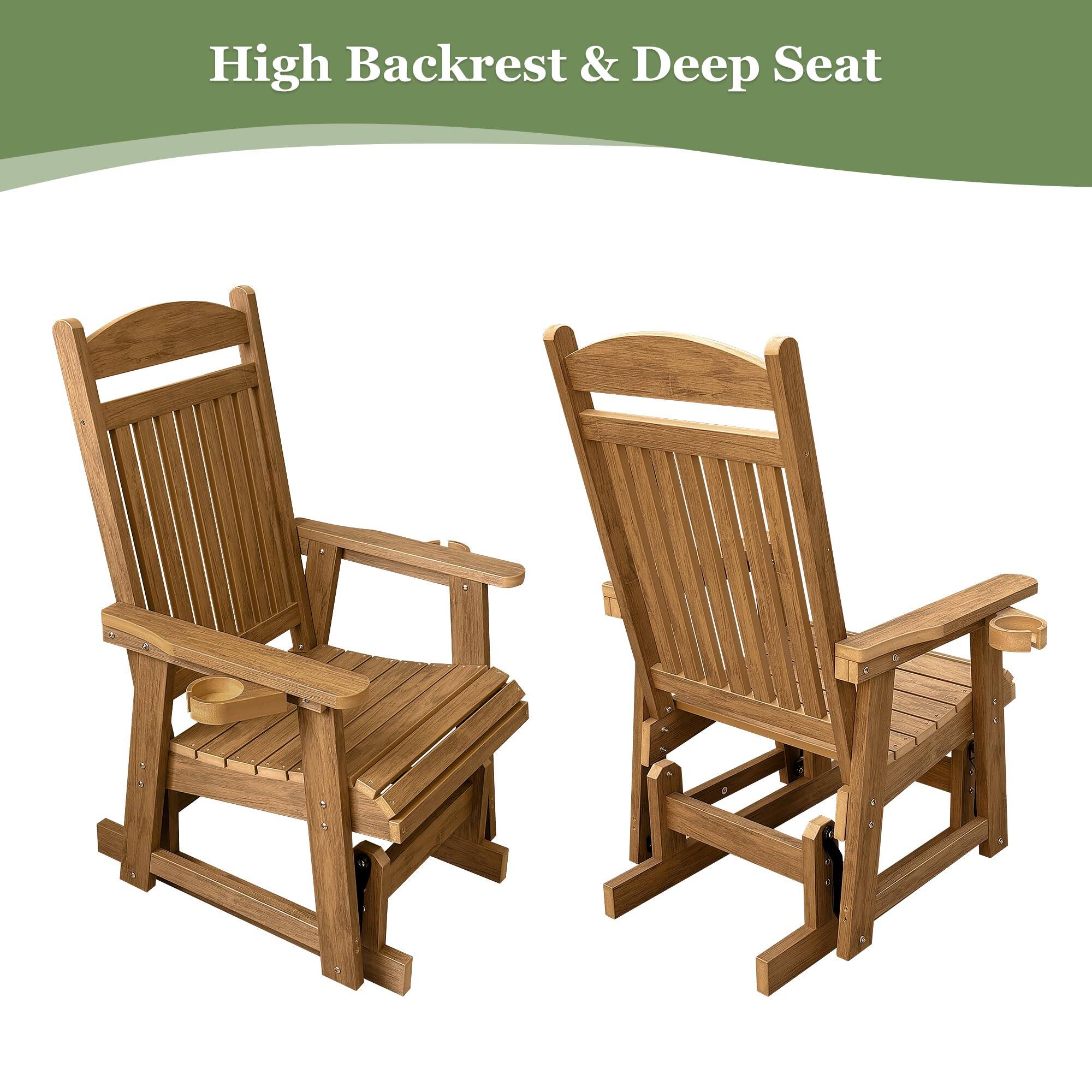 High Backrest & Deep Seat