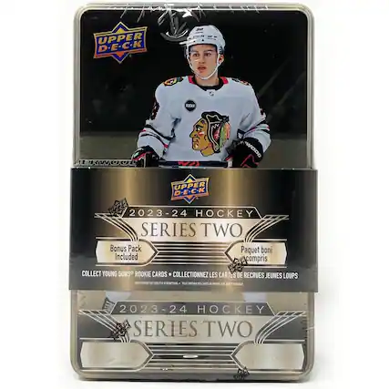 UPPER D-E-C-K 50 LEIRWOROLL ROCKY WA WOOD UPPER D-E-C-K UPPER 2023-24 HOCKEY SERIES TWO Bonus Pack Paquet boni Included compris UPPER COLLECT YOUNG GUNS ROOKIE CARDS COLLECTIONNEZ LES CARTES 30 RECRUES JEUNES LOUPS RU CONAN - NVM Wicn n CONTRE MS T a LACM aVK M1 DSCRLABCE 2023-24 24 HOCKEY SERIES TWO